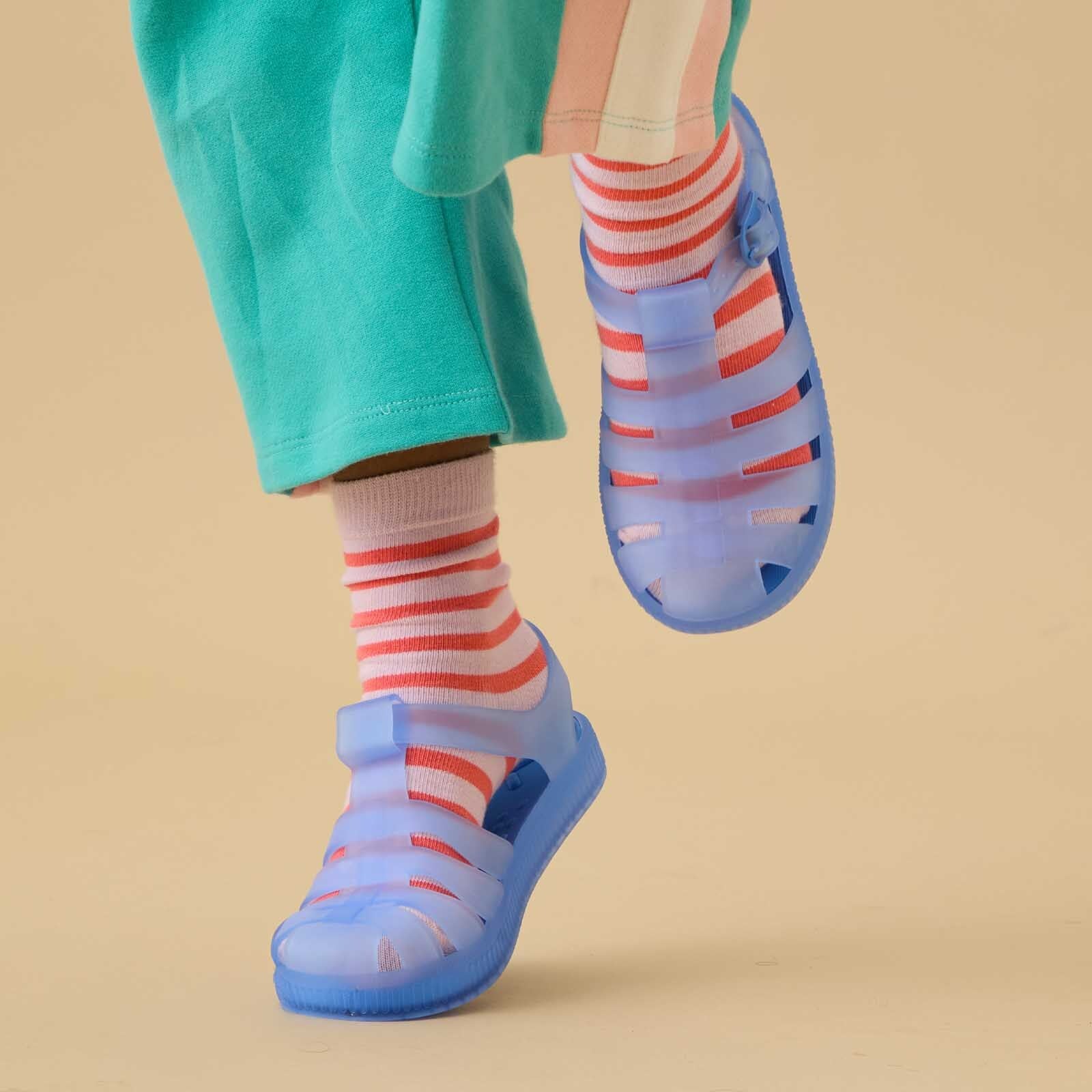 Image of KIDLY by MORI Jelly Sandals - Marine Ice