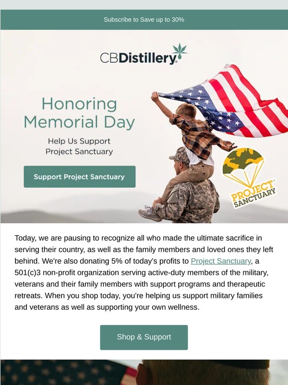 Help Us Support Project Sanctuary this Memorial Day