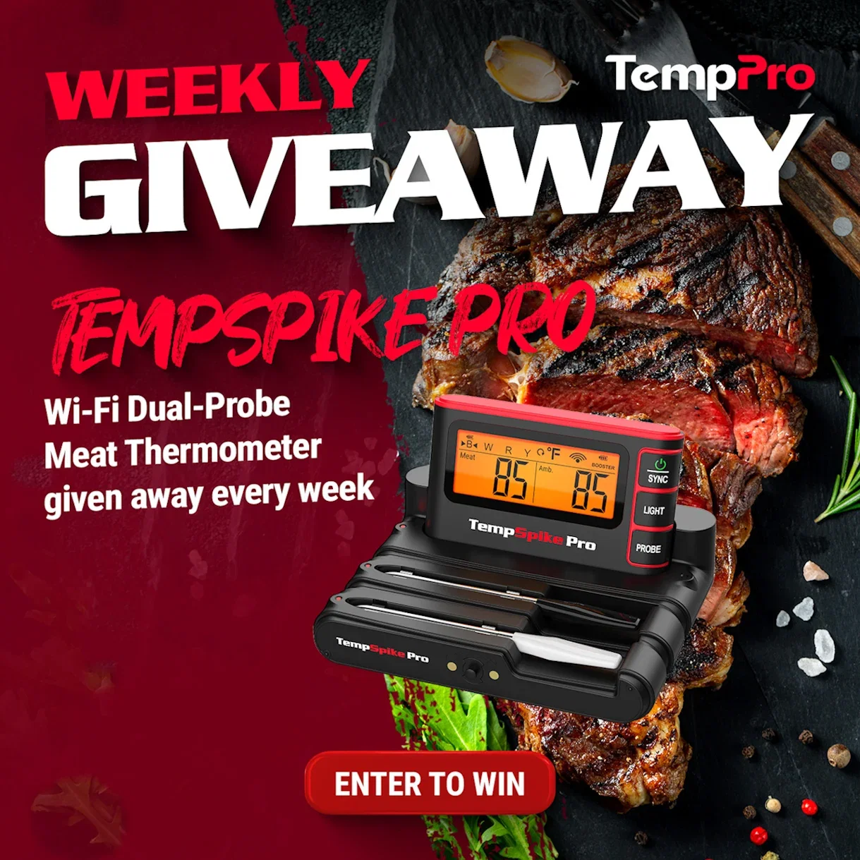 TempPro weekly TempSpike Pro giveaway contest