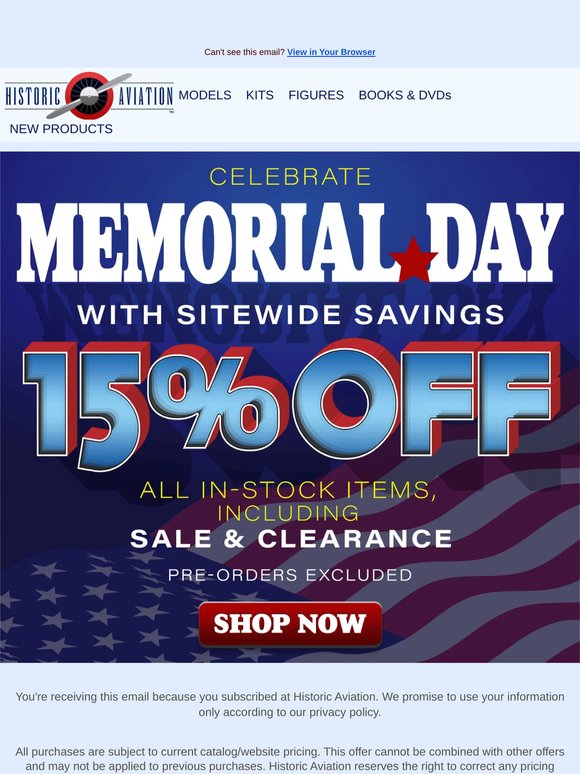 Celebrate Memorial Day with Exclusive Discounts!