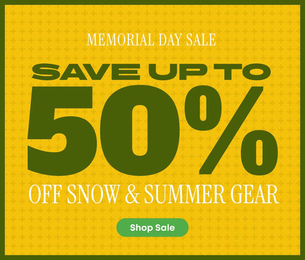 Save Up To 50% Off Snow & Summer Gear 