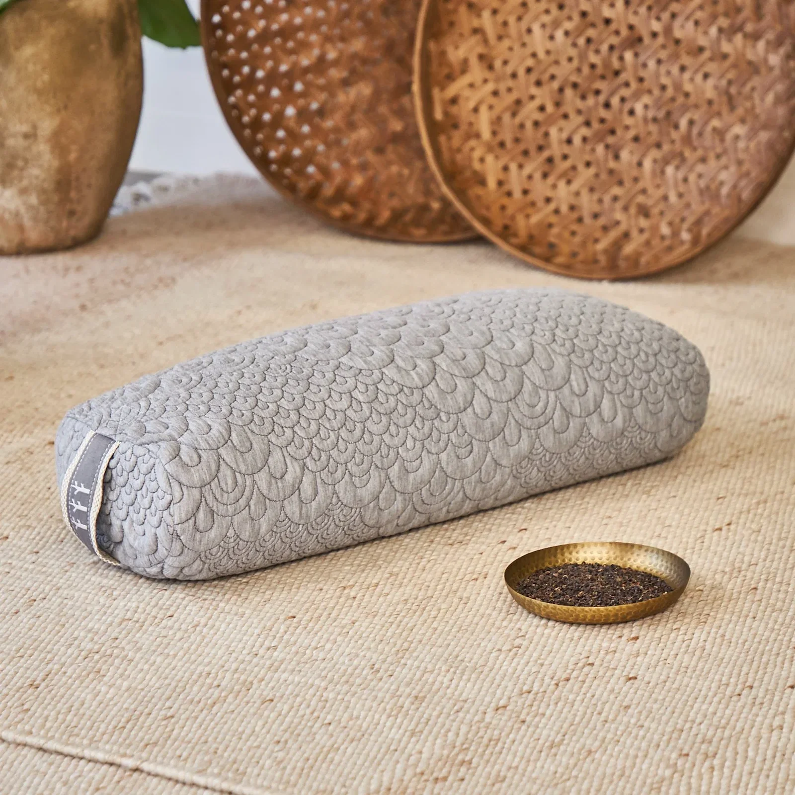 Image of Buckwheat Yoga Bolster Cushion