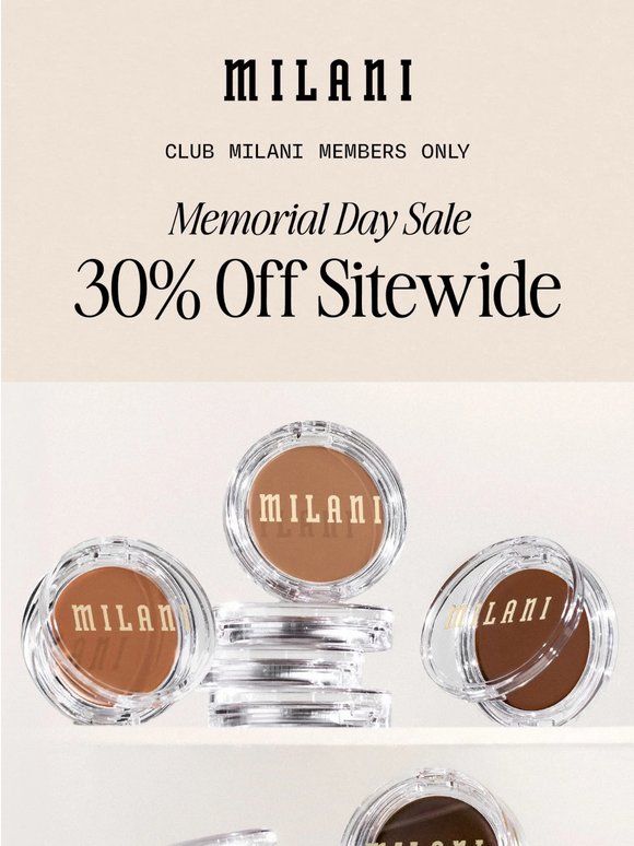 Last chance: members only sale! 30% off