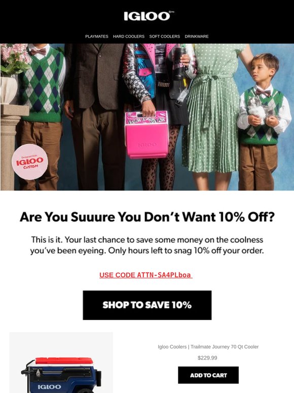 Your special discount expires today.