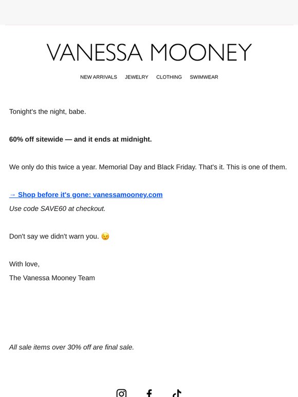 tonight's your last chance 💛