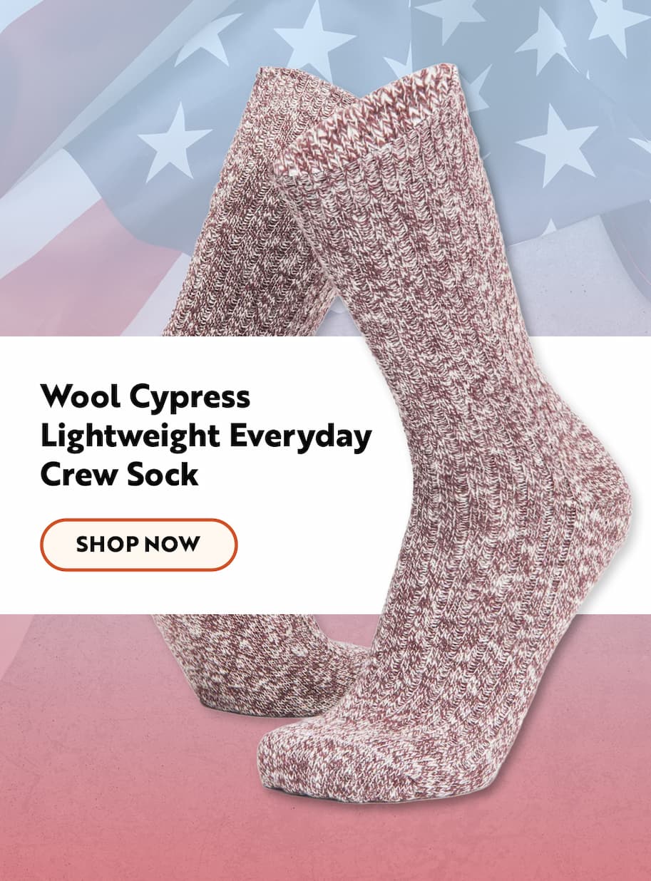 Wool Cypress Lightweight Everyday Crew Sock