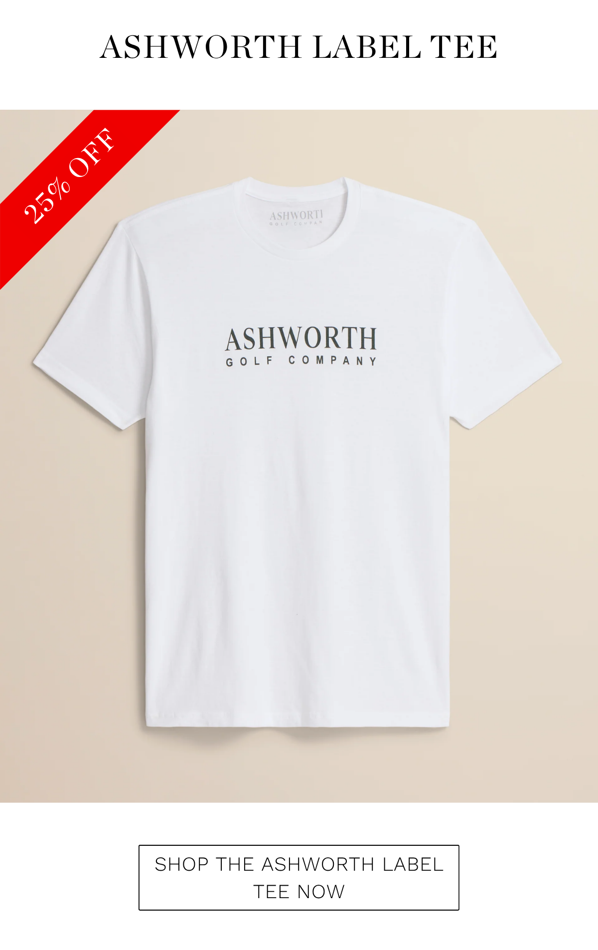 Ashworth Label Tee