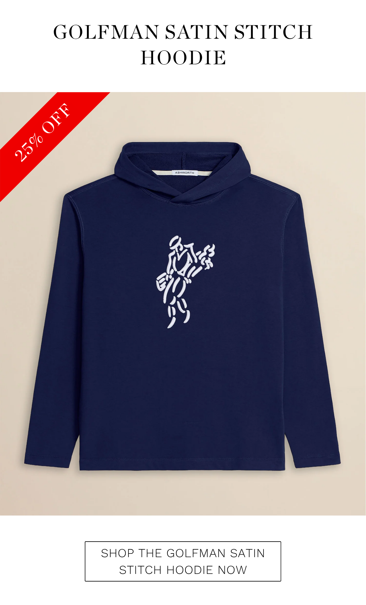 Golfman Satin Stitch Hoodie