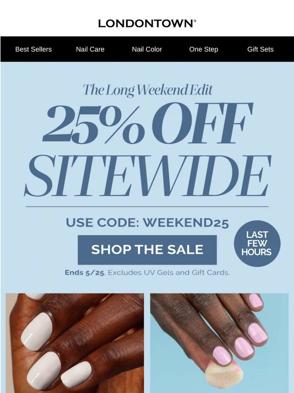 FINAL HOURS for 25% OFF 👀