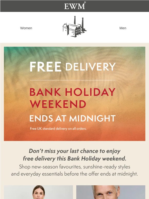 Don’t Miss Out on Free Delivery - Ends Midnight