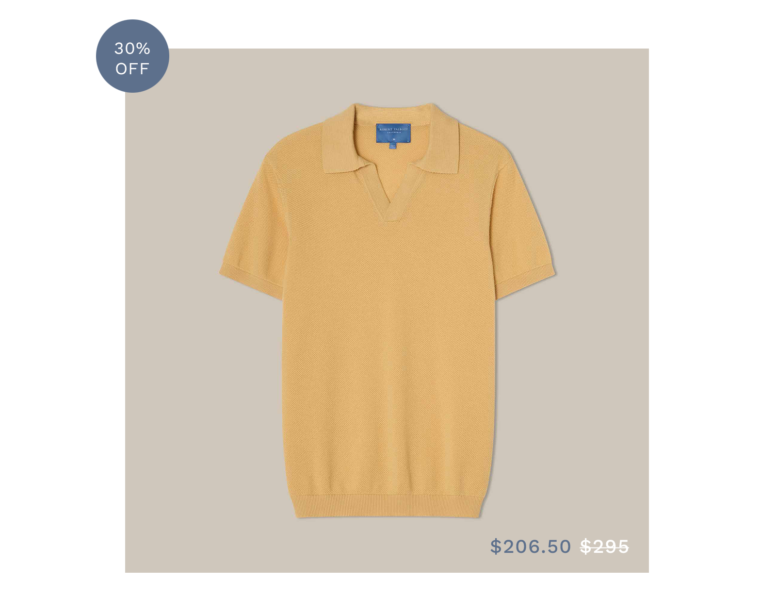 Randall Cotton Cashmere Johnny Collar Sweater