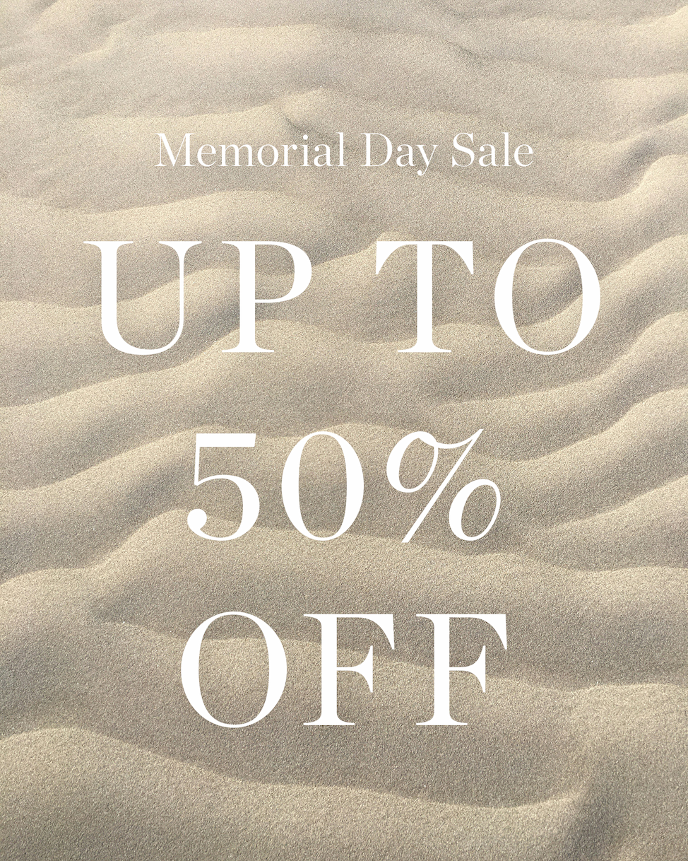 Memorial Day Sale Up To 50% Off
