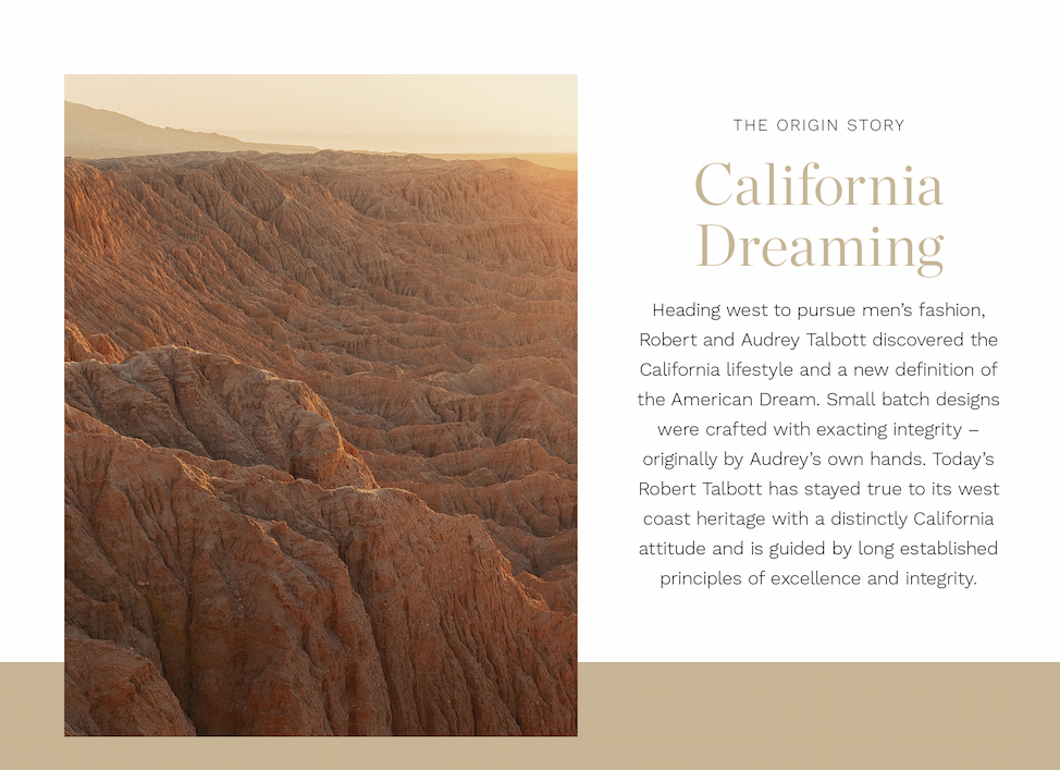 California Dreaming. The Origin Story.