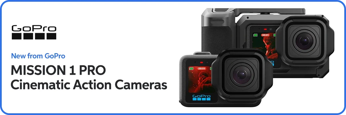New from GoPro: MISSION 1 PRO Cinematic Action Cameras