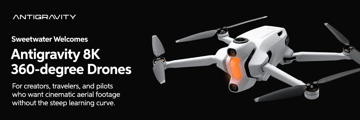 Sweetwater Welcomes Antigravity 8K 360-degree Drones