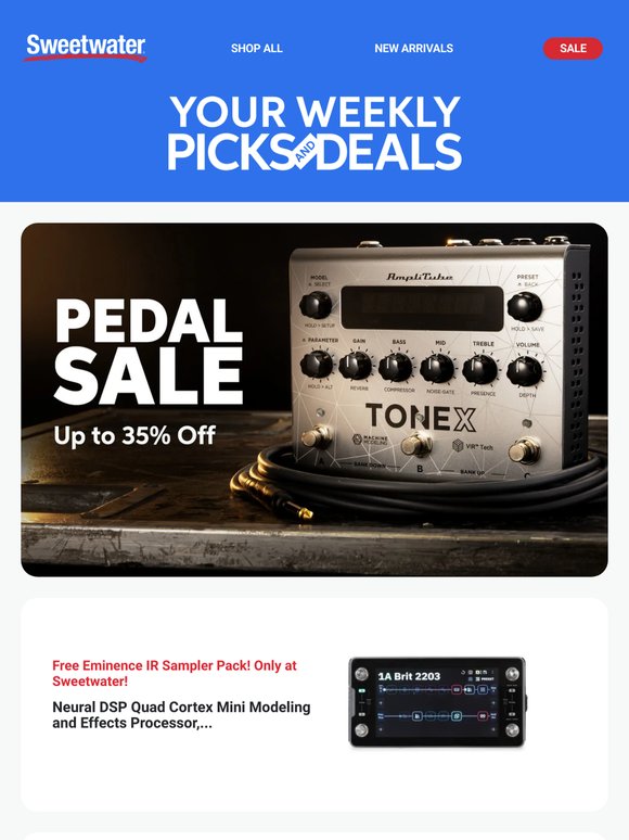 Memorial Day Savings — Pedal Sale Deals and More