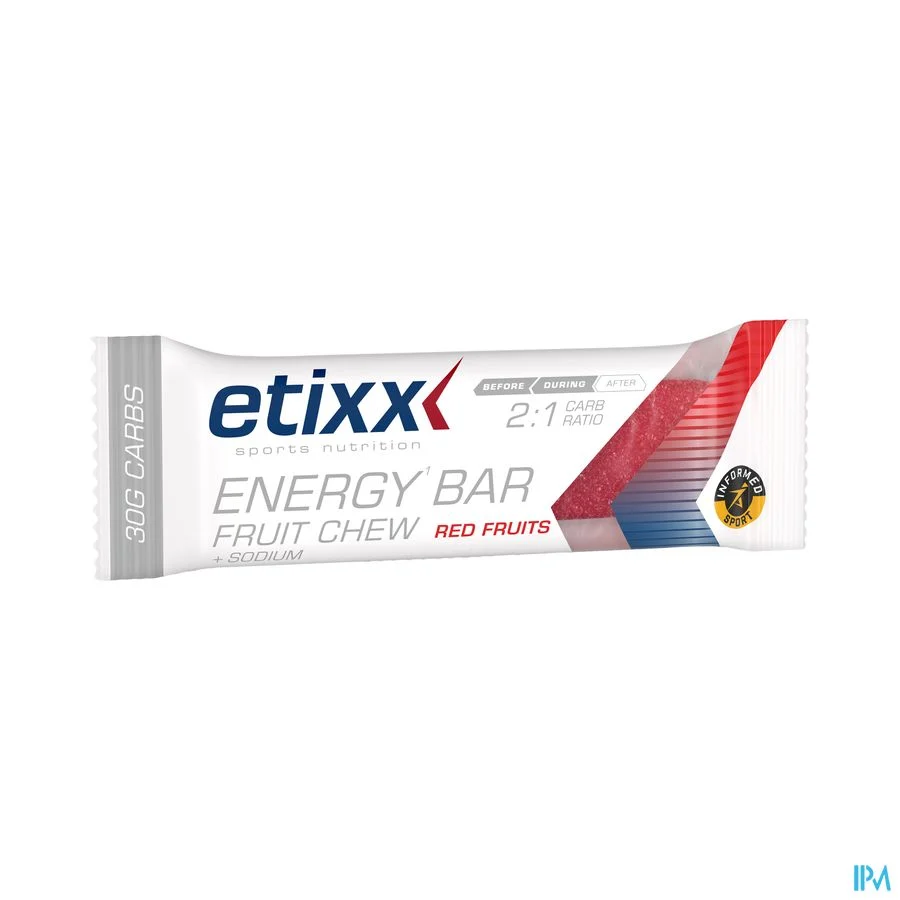 Image of Etixx Energy Bar Fruit Chew - Rode Vruchten