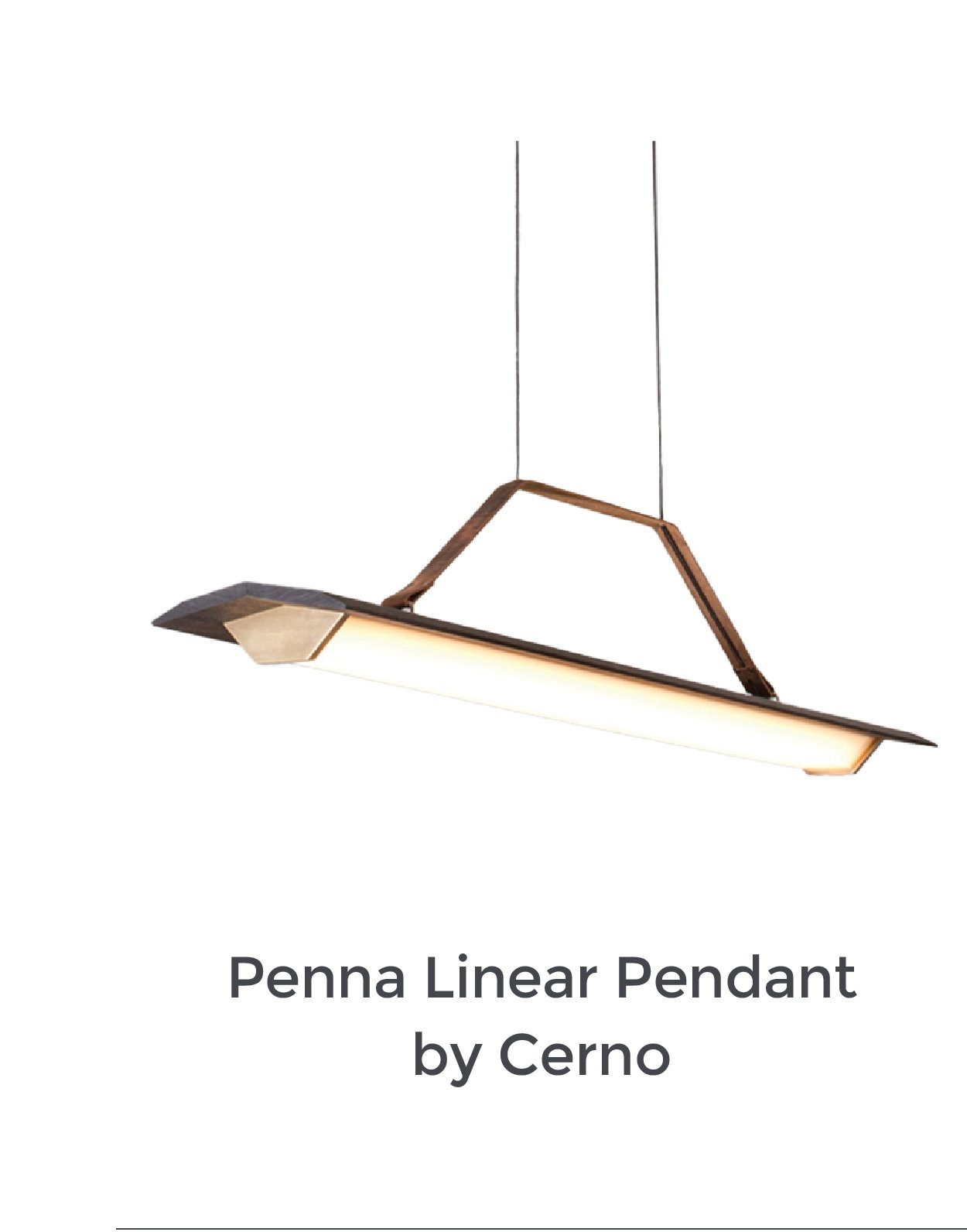 Penna Linear Pendant by Cerno