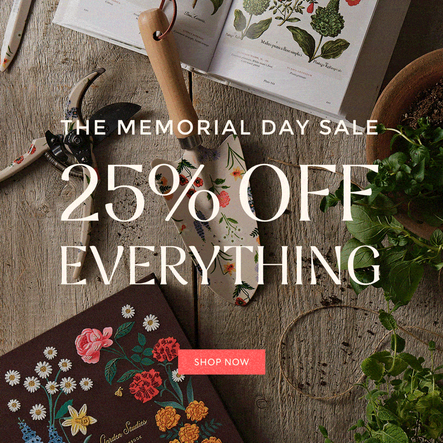THE MEMORIAL DAY SALE - 25% OFF EVERYTHING -  | SHOP NOW