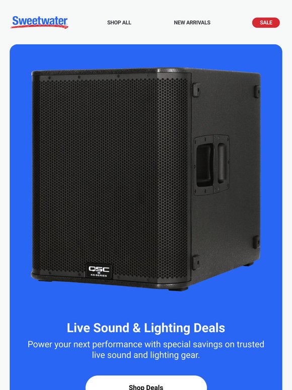 Save Big on Live Sound & Lighting 🎤