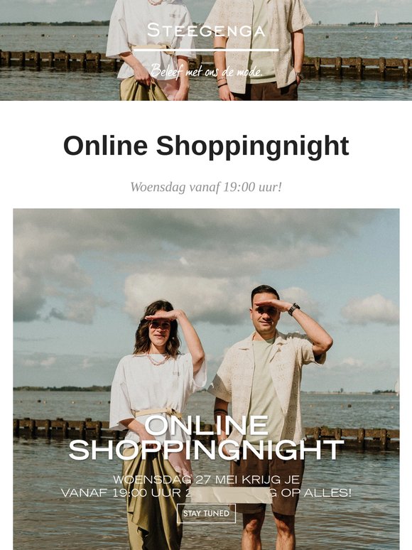 Woensdag Online Shopping Night bij Steegenga Mode!❤️‍🔥