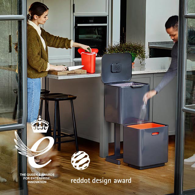 Totem Max 60L Waste & Recycling Bin - Grey