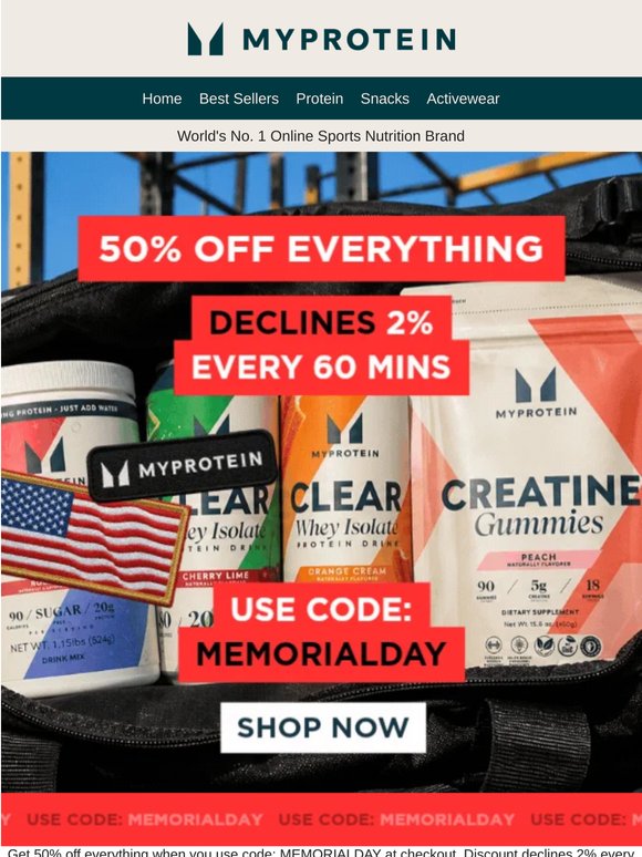REBOOTED 🎖️ 50% OFF everything (declining)