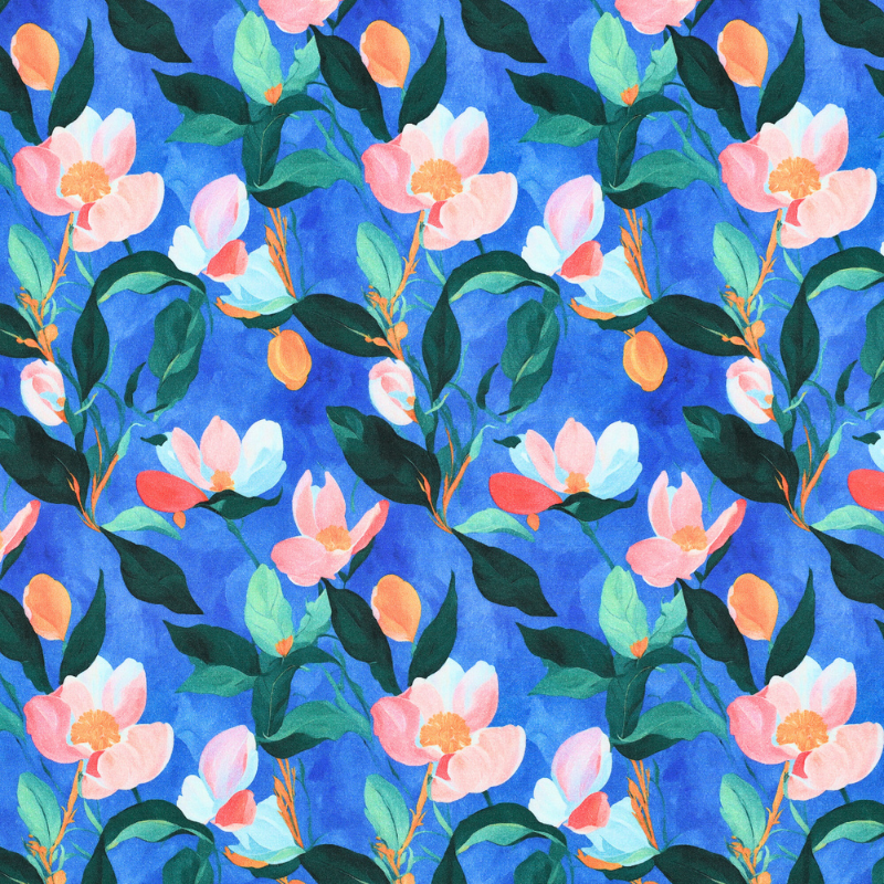 Tissu viscose stretch Vivida - bleu
