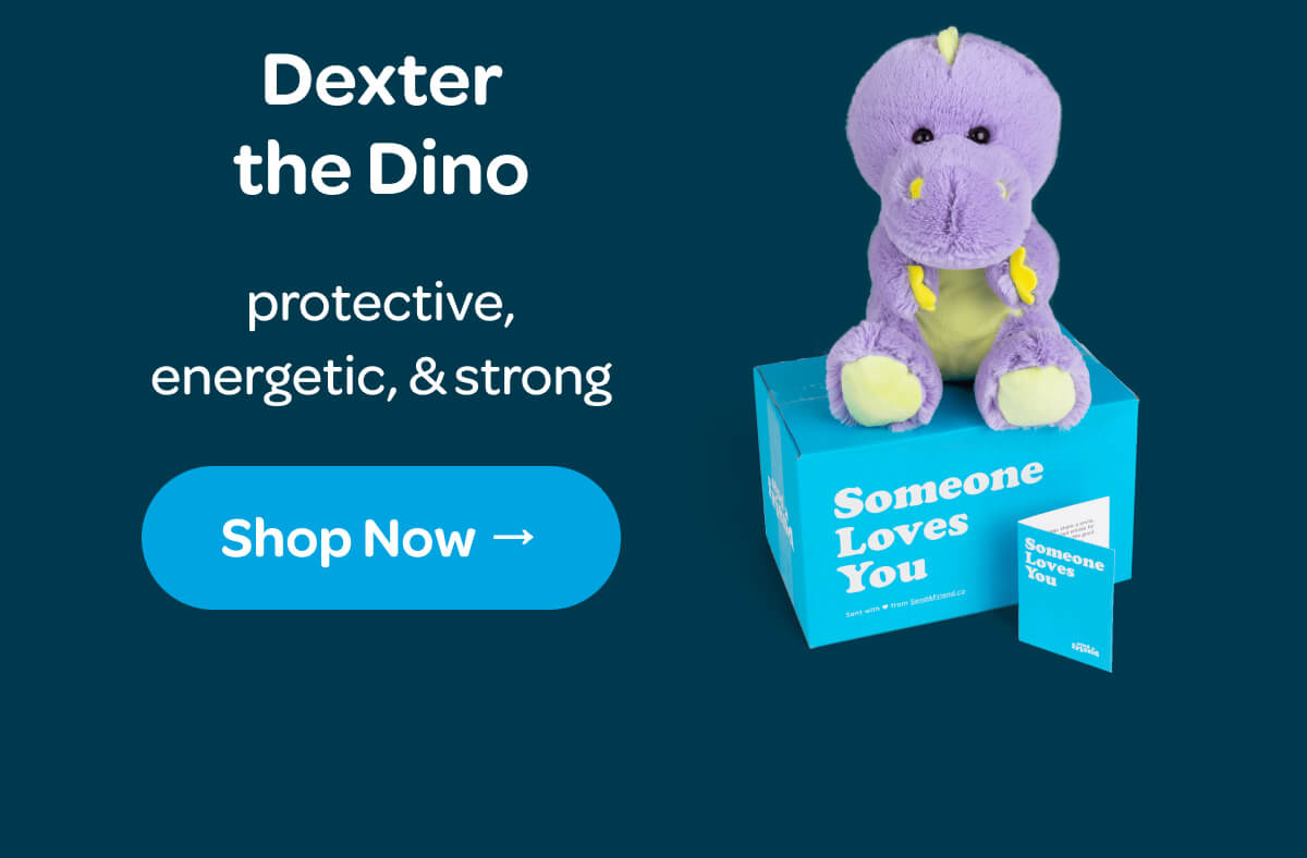 [Shop Dexter the Dino] protective, energetic, & strong