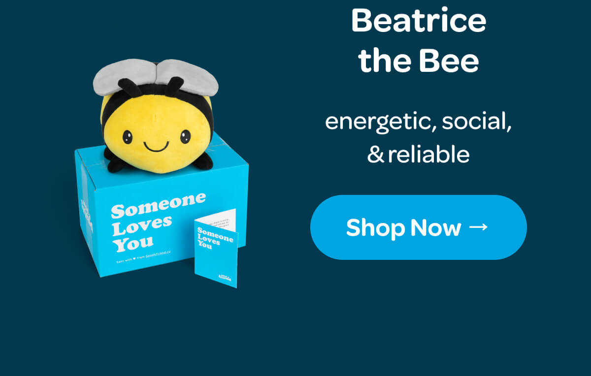 [Shop Beatrice the Bee] energetic, social, & reliable
