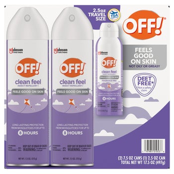OFF! Clean Feel Bug Spray & Mosquito Repellent