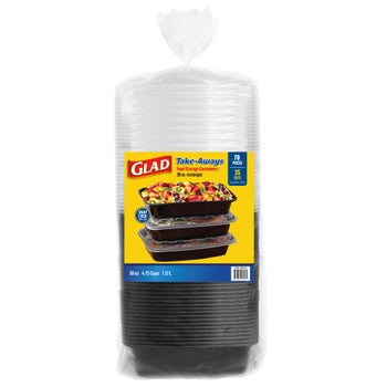 Glad Take-Aways Food Storage Containers with Lids