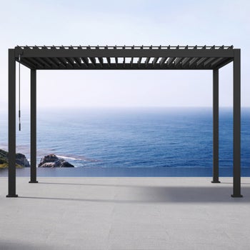Mirador Adjustable Louvered Aluminum Pergola