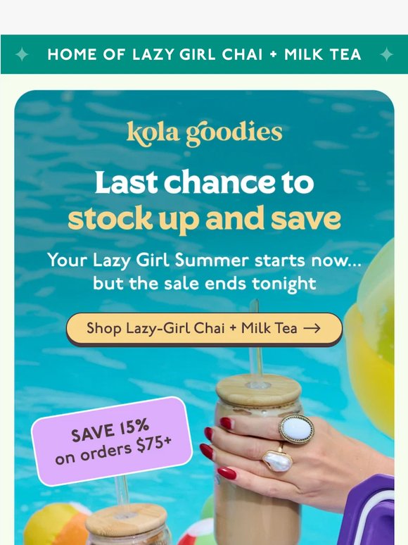 Last chance to stock up + save ⏰