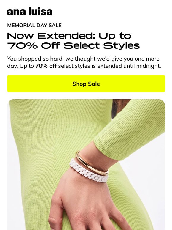 SURPRISE! MEMORIAL DAY SALE EXTENDED ☀️🏷️