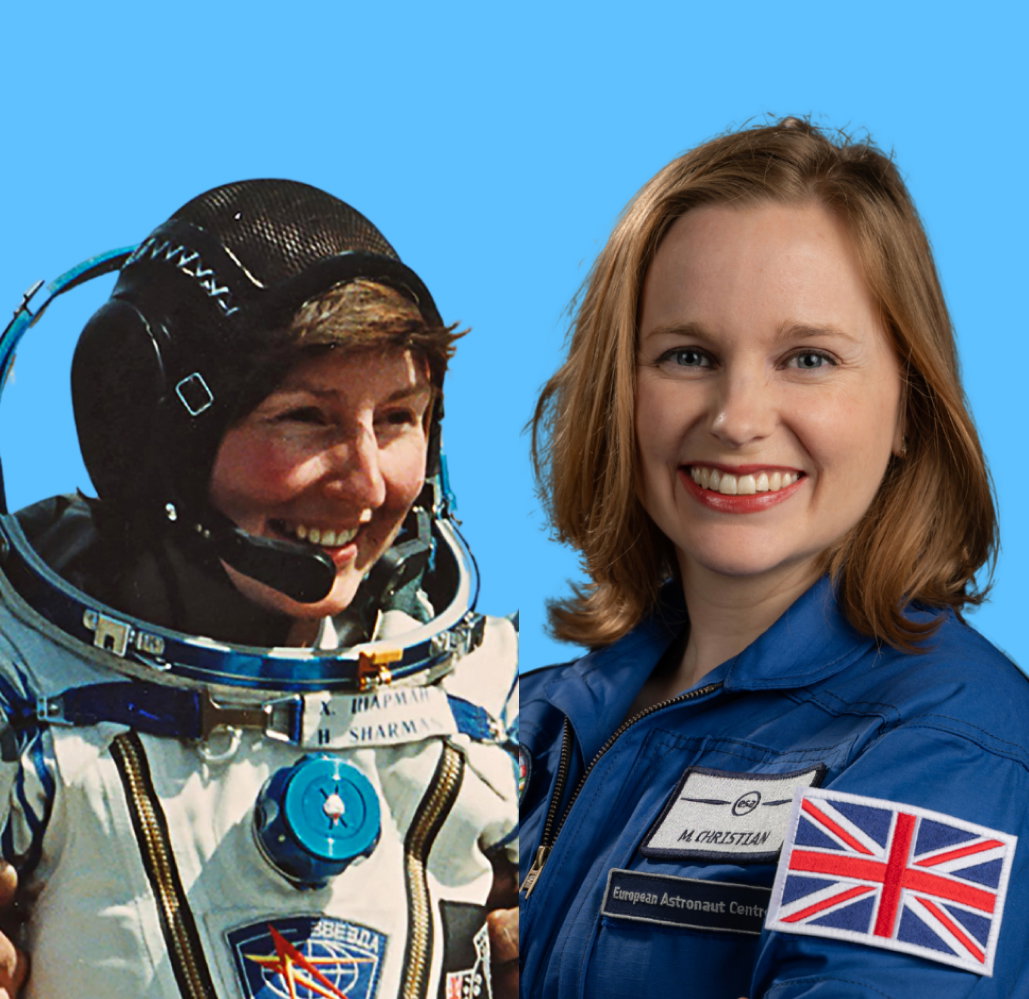 Helen Sharman and Meganne Christian. Links to event