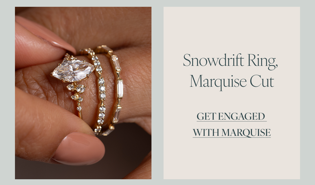 Snowdrift Ring, Marquise Cut. Get Engaged With Marquise