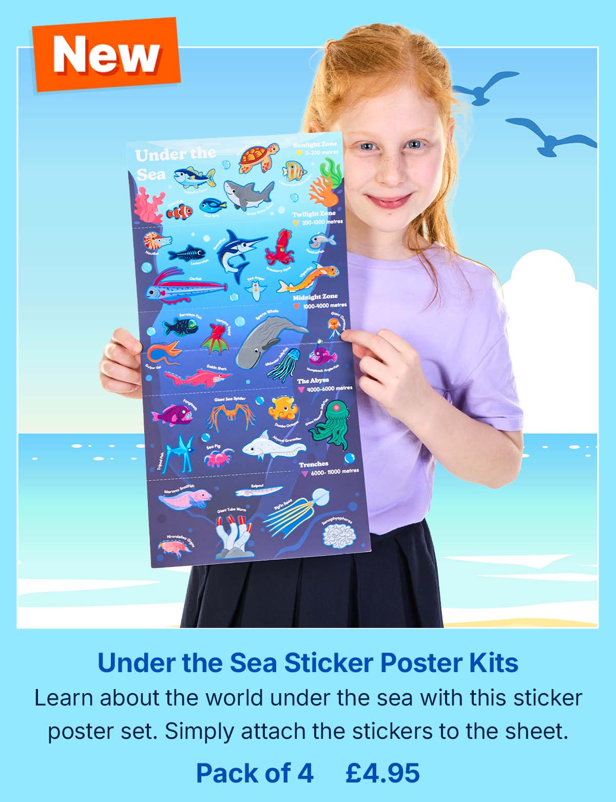 Under the Sea Sticker Poster Sets