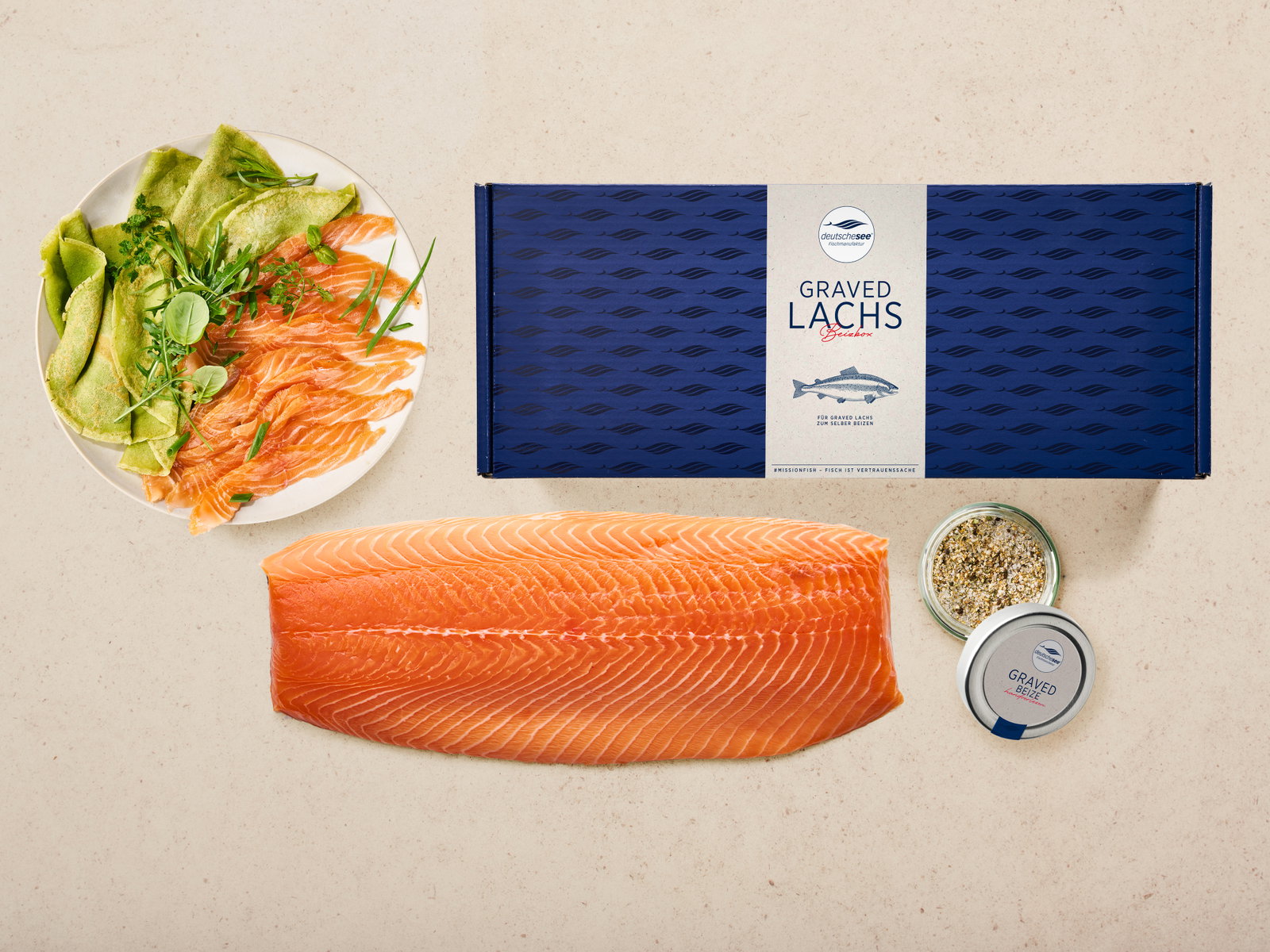 BBQ-Box »Plankenlachs« mit Karton