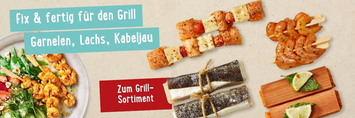 Seafood für den Grill