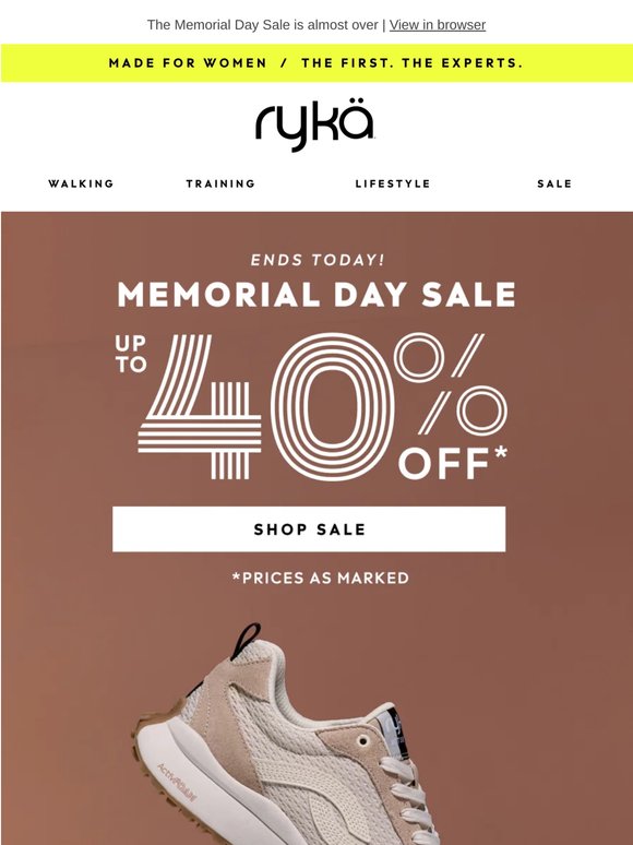 FINAL HOURS! Up to 40% off + Free shipping