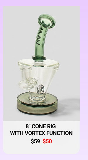 MAV Glass 8" Cone Rig with Vortex Function & 14MM Female Joint