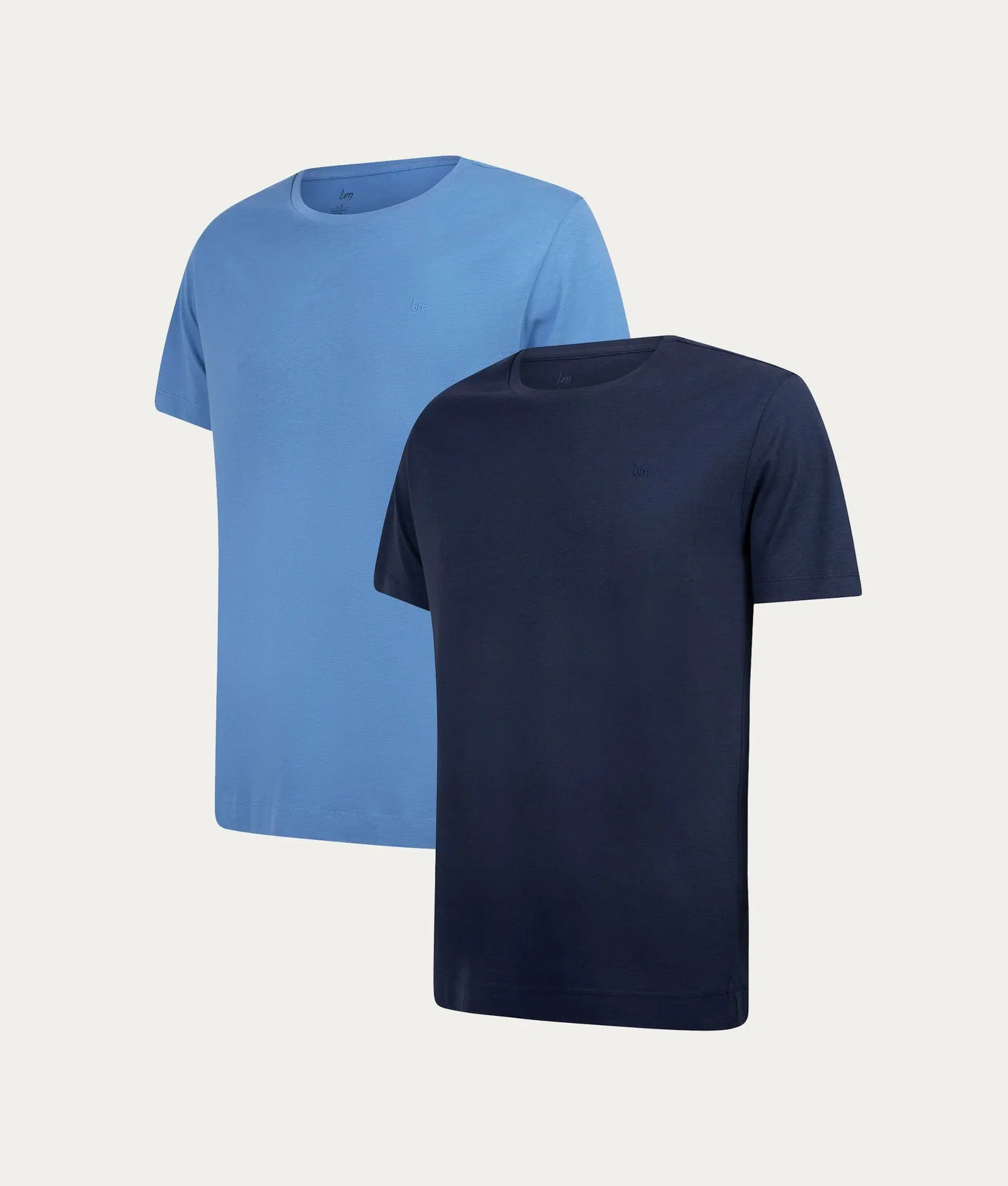 Image of Casual T-shirt - Donkerblauw & Lichtblauw (2-pack)
