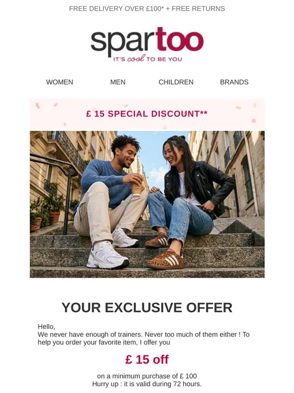 🎉 Pssst... a £15 discount is waiting for you inside this email. ✔️