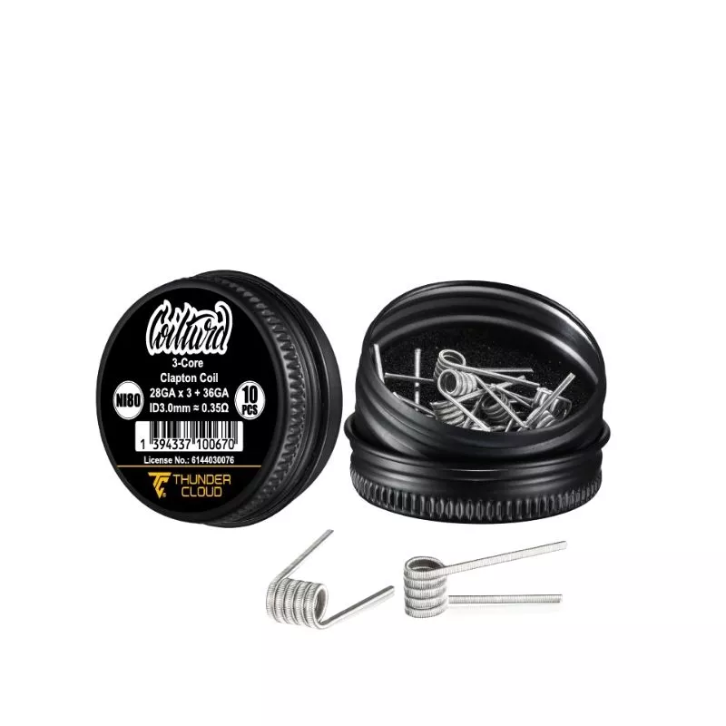 ThunderCloud X Coilturd Premade Clapton Coils