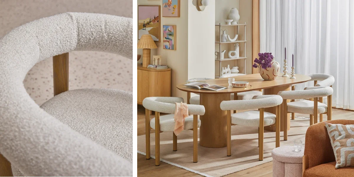 Softly Sculpted Dining Room