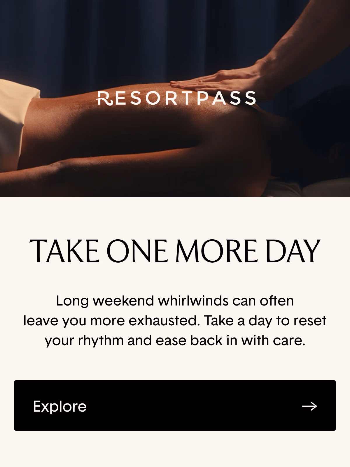 Take one more day