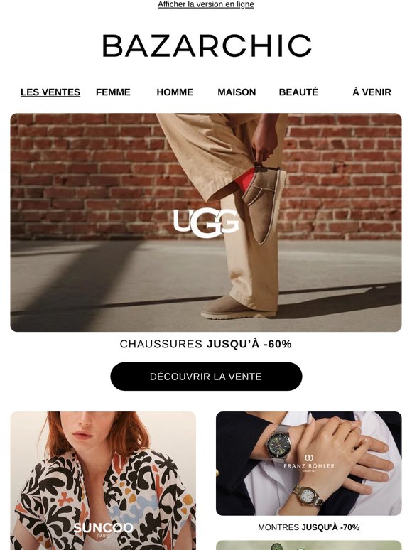 UGG, Laurence Tavernier, Suncoo... Juste pour vous