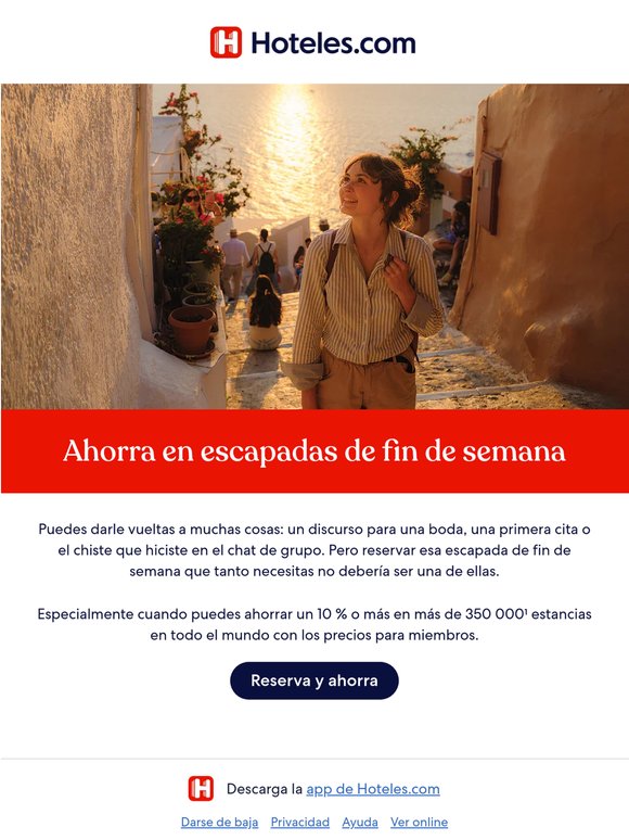 Únete para ahorrar hasta un 20 % en una selección de estancias