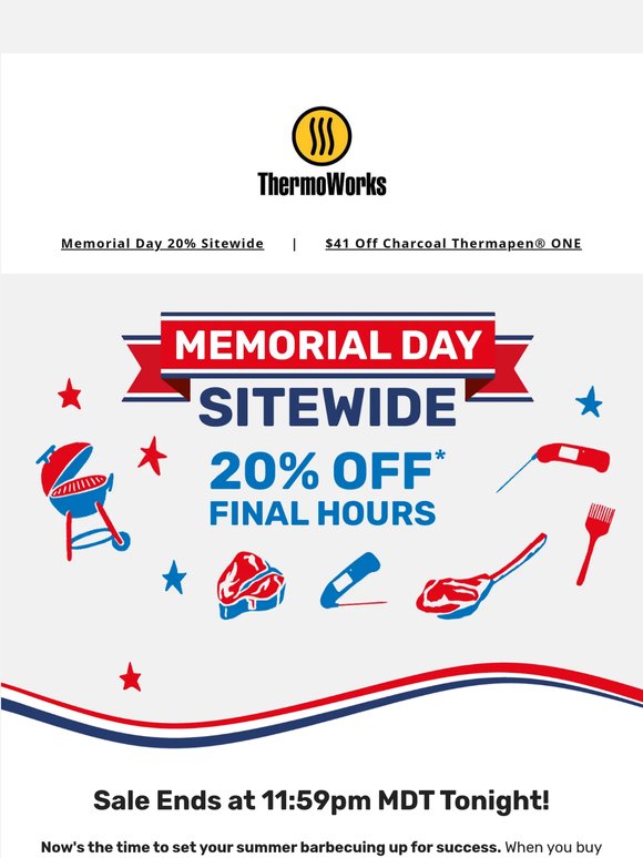 Last Day for 20% Off Sitewide